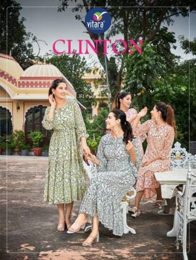 Clinton By Vitara Designer Long Kurti Collection